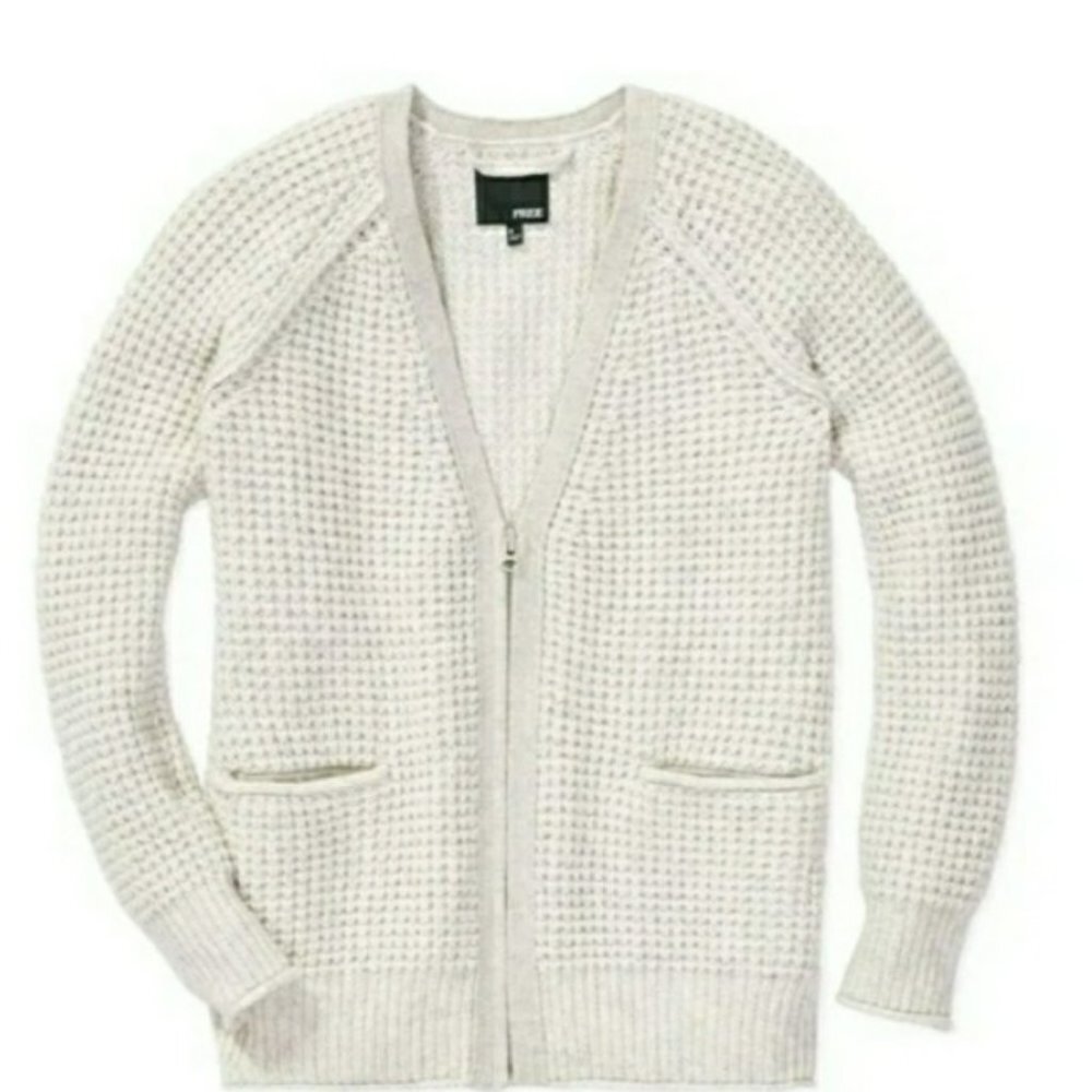 Aritzia Wilfred Free Oversize Relax Fit Cream Beige Wool Alpaca Sweater Size S
